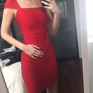 Herve Leger-like bandage dress